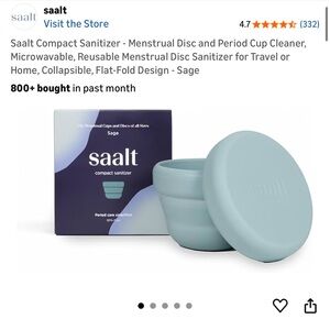 Saalt Compact Sanitizer in Sage
